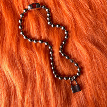 Load image into Gallery viewer, Chunky Stainless Steel Ball Chain Lock Choker (The Lexi Choker) - JANUARY