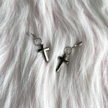 Load image into Gallery viewer, George Michael-Inspired Cross Earrings