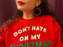 Load image into Gallery viewer, Sparkly Holiday Hoops