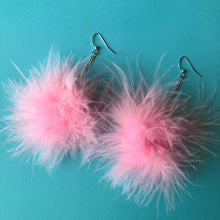 Load image into Gallery viewer, Baby Pink Fluffy Earrings