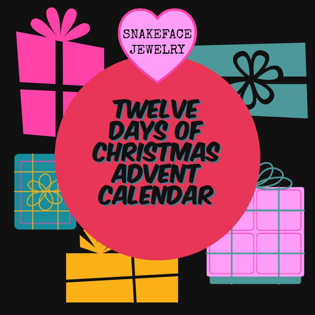 Snakeface Jewelry 12 Days of Christmas Advent Calendar