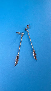 Lightning Bolt Stainless Steel Earrings - AUGUST