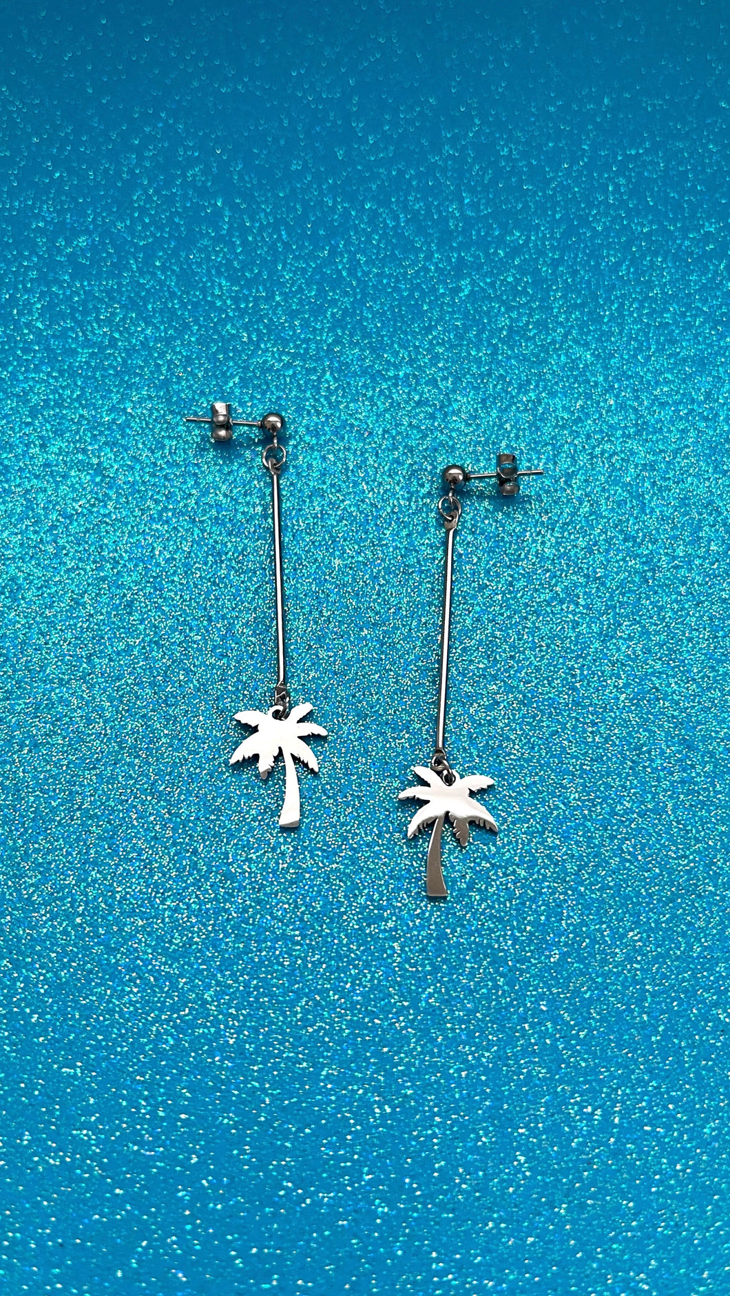 Palm Tree Stainless Steel Earrings - MAY