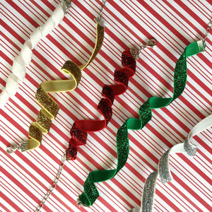 Stretchy Sparkly Holiday Chokers - 5 Colors