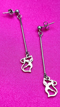 Load image into Gallery viewer, Kitty Cat Stainless Steel Earrings - JANUARY
