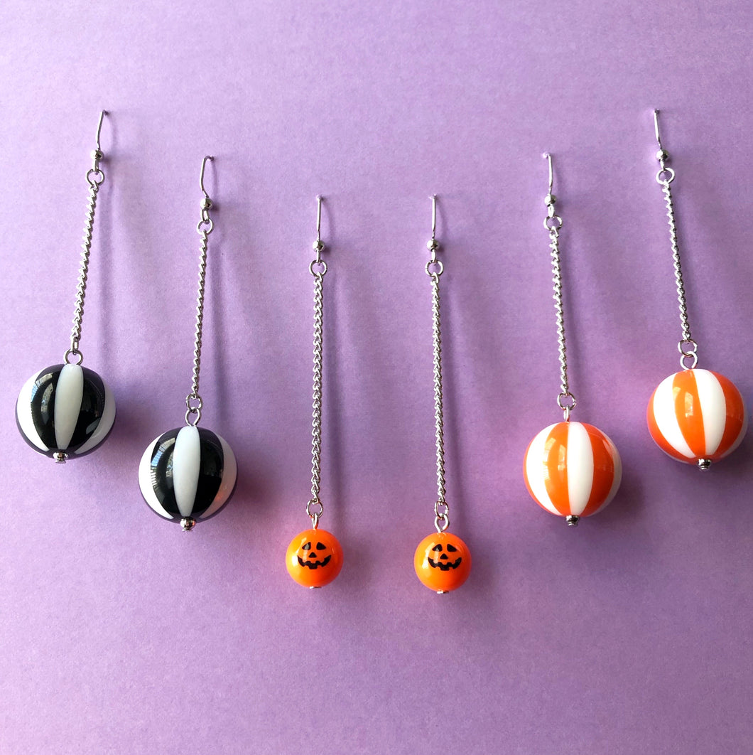 Halloween Chunky Bead Earrings