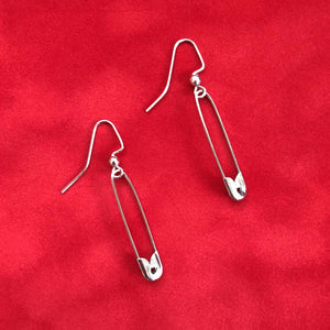 Small Safety Pin Earrings